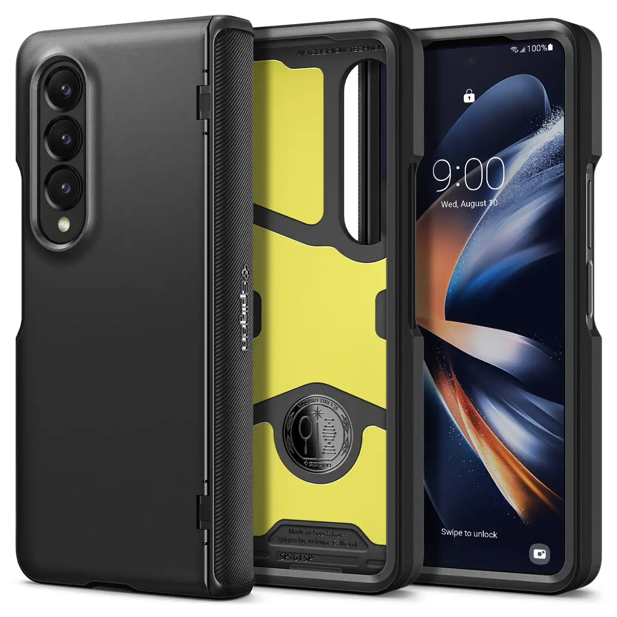 

For Samsung Galaxy Z Fold 4 Case Slim Armor Pro Spigen Smooth Full Hinge Coverage Protection Fold4 Extreme Impact Foam