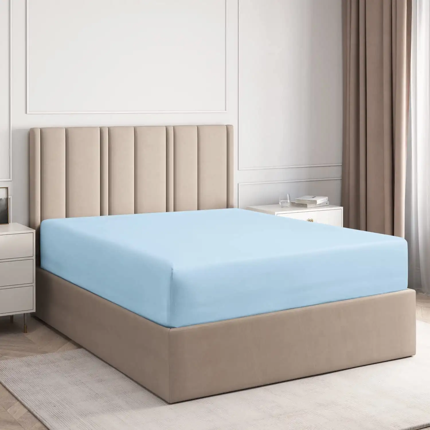 Deep Pocket 14 - 16 Inch Microfiber Fitted Sheet - Twin Extra Long - Light Blue
Deep Pocket 14 - 16 Inch Microfiber Fitted Sheet - Twin Extra Long - Light Blue