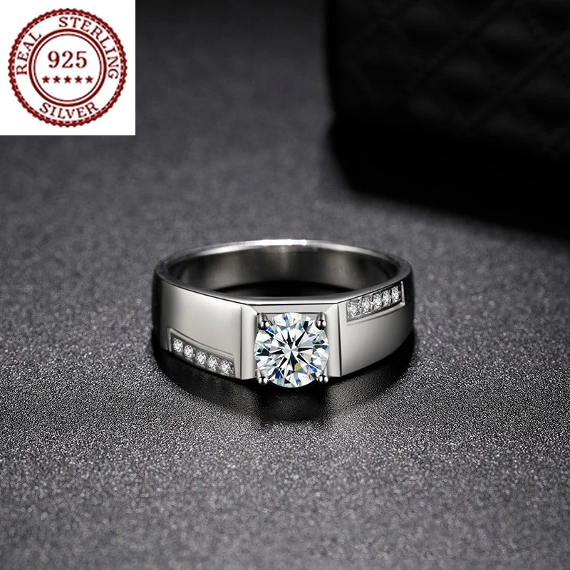 Moissanite Diamond S925 Sterling Silver Platinum Plated Platinum Wedding Engagement Diamond Ring Fashion Simple Jewelry Gift
Moissanite Diamond S925 Sterling Silver Platinum Plated Platinum Wedding Engagement Diamond Ring Fashion Simple Jewelry Gift