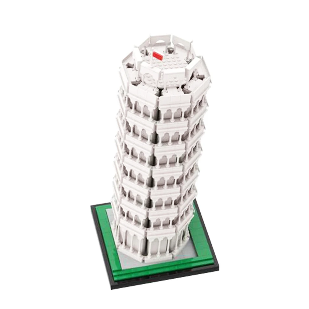 

Gobricks MOC Architecture Leaning tower of pisa Bricks Sets Building Blocks Construction Model Toys For Kids Children Gifts