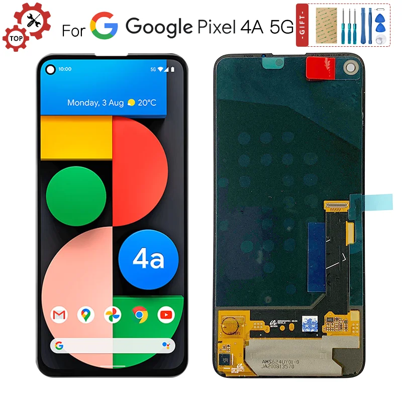 Original 6.2" OLED Pixel 4A 5G LCD For Google Pixel 4A 5G LCD Display Touch Screen Digitizer Panel Assembly Replacement Parts
Original 6.2" OLED Pixel 4A 5G LCD For Google Pixel 4A 5G LCD Display Touch Screen Digitizer Panel Assembly Replacement Parts