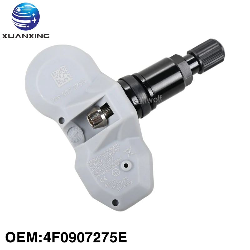 TPMS 4F0907275E Tire Pressure Sensor Monitoring System 315Mhz Aluminum Valve for Porsche Audi VW 7PP907275G Self study
TPMS 4F0907275E Tire Pressure Sensor Monitoring System 315Mhz Aluminum Valve for Porsche Audi VW 7PP907275G Self study