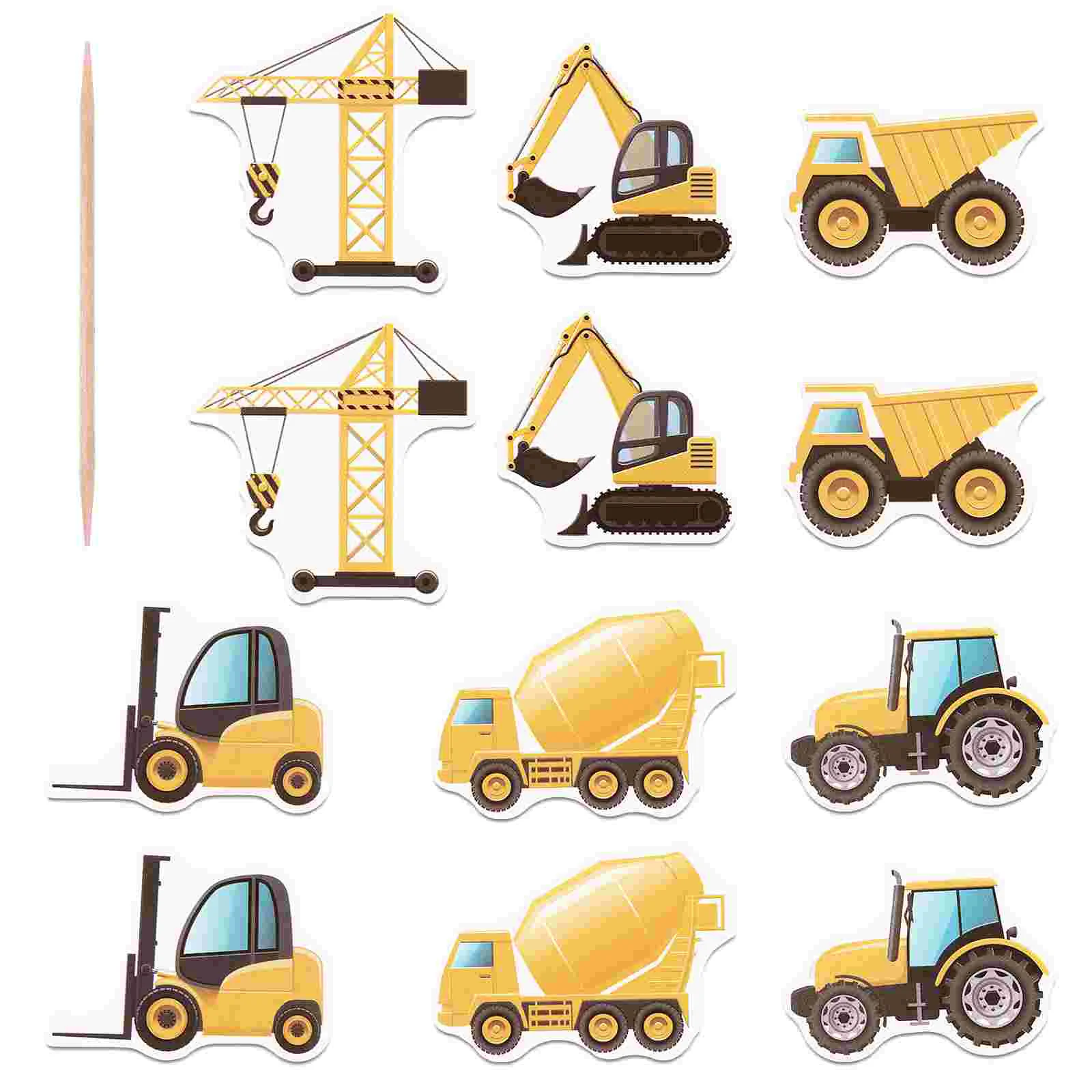 12pcs Cake Muffin Dessert Decor Supplies Dump Truck Cupcake Toppers Excavator Cake Picks Birthday Diy Supplies
12pcs Cake Muffin Dessert Decor Supplies Dump Truck Cupcake Toppers Excavator Cake Picks Birthday Diy Supplies