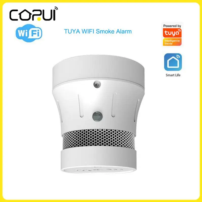 Tuya WiFi Smart Smoke Detector Sensor Security Smoke Alarm Fire Protection System Remote Vioce Control Smart Life App
Tuya WiFi Smart Smoke Detector Sensor Security Smoke Alarm Fire Protection System Remote Vioce Control Smart Life App