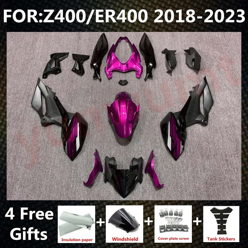 Новый комплект обтекателей для мотоцикла ABS подходит для Z400 Z 400 2018 2019 2020 2021 2022 кузов цвет фиолетовый
Новый комплект обтекателей для мотоцикла ABS подходит для Z400 Z 400 2018 2019 2020 2021 2022 кузов цвет фиолетовый