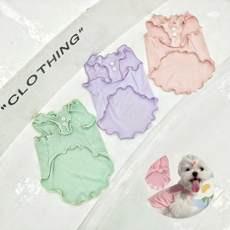 Summer Breathable Dog Vest Pet Cool Shirt Pet Clothes Thin Section Cool Dog Cat Clothes Small Dog Puppies Summer Teddy Bichon
Summer Breathable Dog Vest Pet Cool Shirt Pet Clothes Thin Section Cool Dog Cat Clothes Small Dog Puppies Summer Teddy Bichon