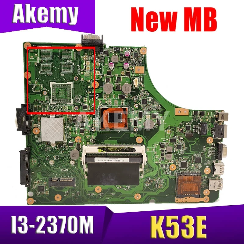 Akemy K53E MB._I3-2370M i3-2350M REV 6.0 MainBoard For ASUS K53E P53E A53E Laptop Motherboard 60-N3CMB1A00-A01
Akemy K53E MB._I3-2370M i3-2350M REV 6.0 MainBoard For ASUS K53E P53E A53E Laptop Motherboard 60-N3CMB1A00-A01