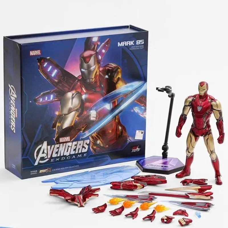 

Marvel Avengers Alliance Iron Man MK85 Handmade Joint Movable Luxury Weapon Set Blind Box Toy Gift Kids