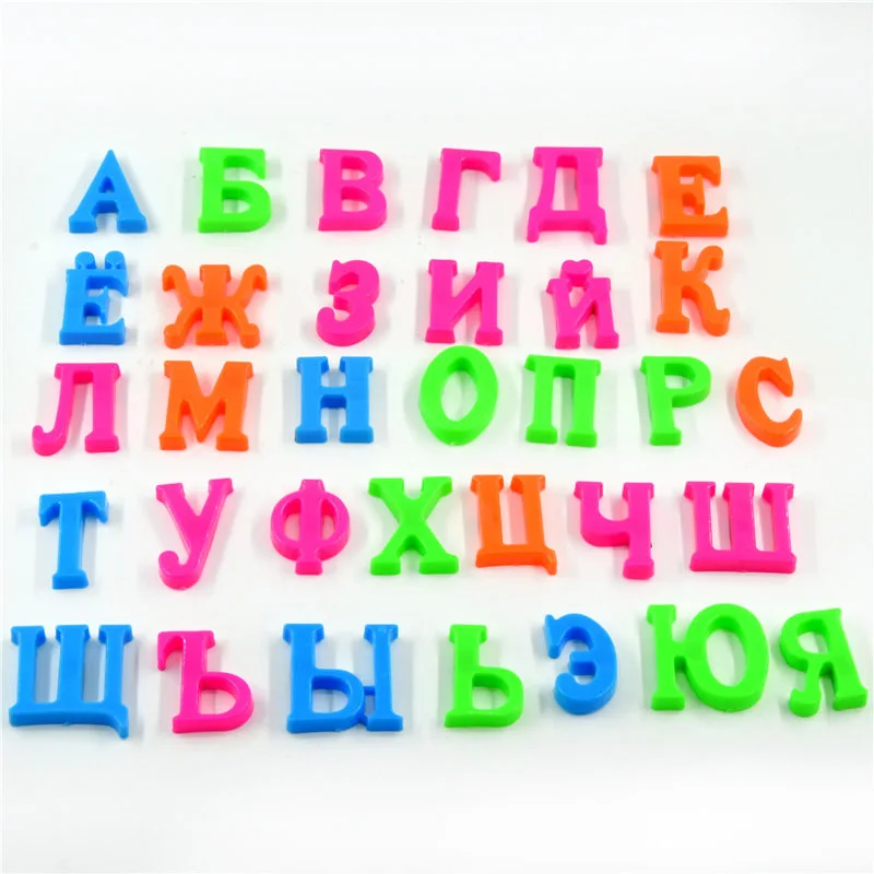 Plastic Russian Magnetic Alphabet Letters Stickers Fridge Refrigerator Message Board for Kids Educational Language Learning Toys
Plastic Russian Magnetic Alphabet Letters Stickers Fridge Refrigerator Message Board for Kids Educational Language Learning Toys