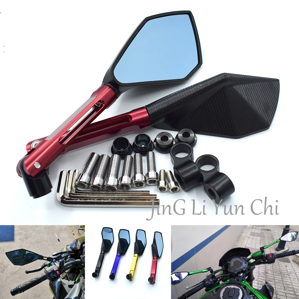 Universal 8mm 10mm motorcycle CNC aluminum alloy rear view mirror For Honda CBR125R CBR150R CBR250R CBR250RR CBR300R CBR500R 
Universal 8mm 10mm motorcycle CNC aluminum alloy rear view mirror For Honda CBR125R CBR150R CBR250R CBR250RR CBR300R CBR500R