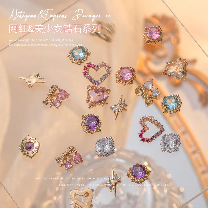 3pcs Love Star Bow Design Charms Nail Art Jewelry Decorations Sparkle Alloy Diamond Luxury Zircon Crystal Rhinestones For Nails
3pcs Love Star Bow Design Charms Nail Art Jewelry Decorations Sparkle Alloy Diamond Luxury Zircon Crystal Rhinestones For Nails