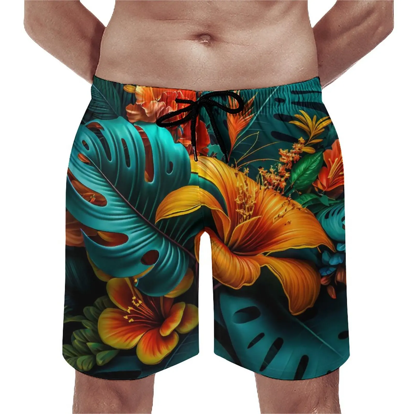Board Shorts Elegant Tropical Casual Swim Trunks Leaves and Flowers Men's Quick Drying Running Hot Plus Size Board Short Pants
Board Shorts Elegant Tropical Casual Swim Trunks Leaves and Flowers Men's Quick Drying Running Hot Plus Size Board Short Pants