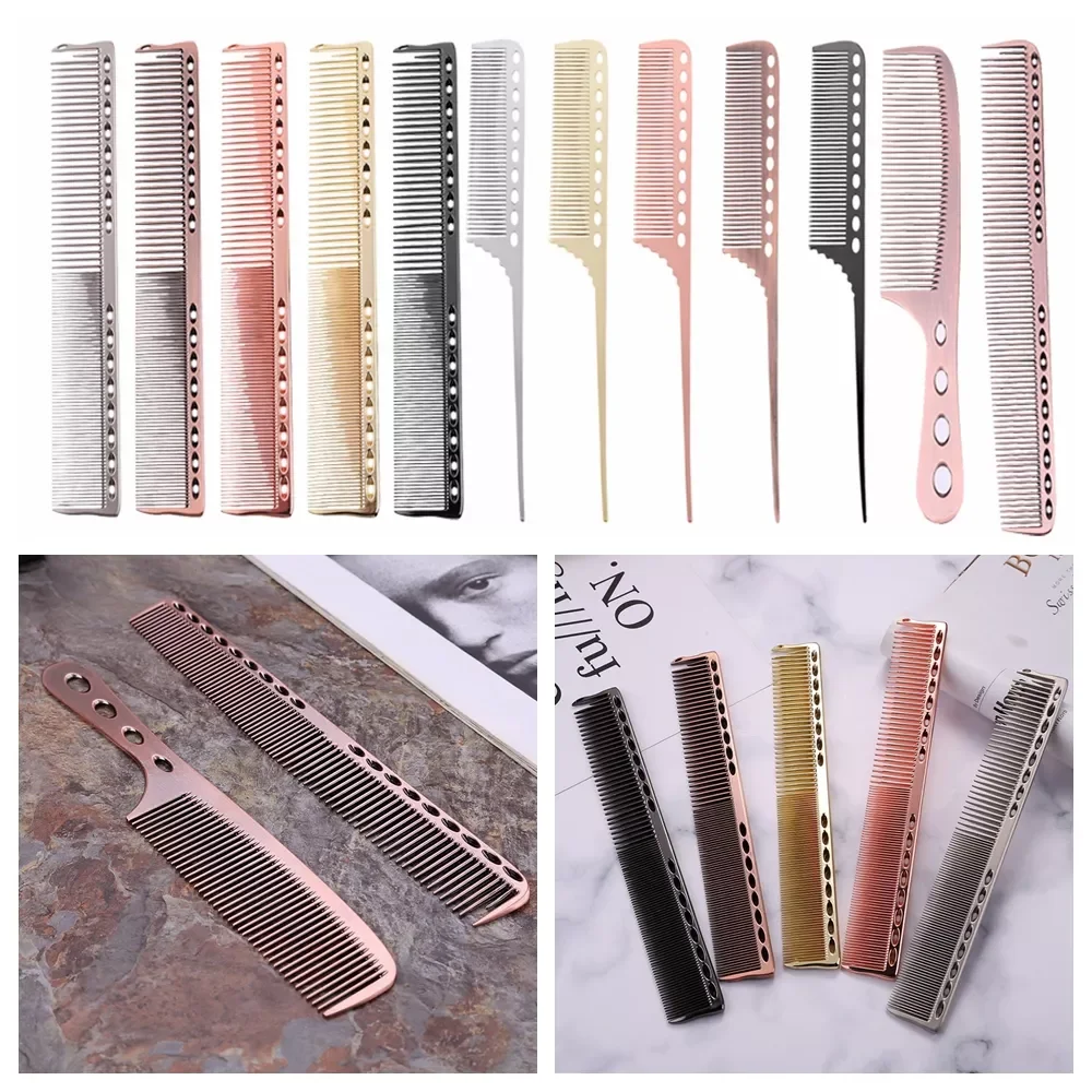 2pcs Metal Hair Comb Professional Salon Hairdresser Hair Cutting Combs Brush Hair Styling Tools Metal Steel Comb Rose Gold
2pcs Metal Hair Comb Professional Salon Hairdresser Hair Cutting Combs Brush Hair Styling Tools Metal Steel Comb Rose Gold