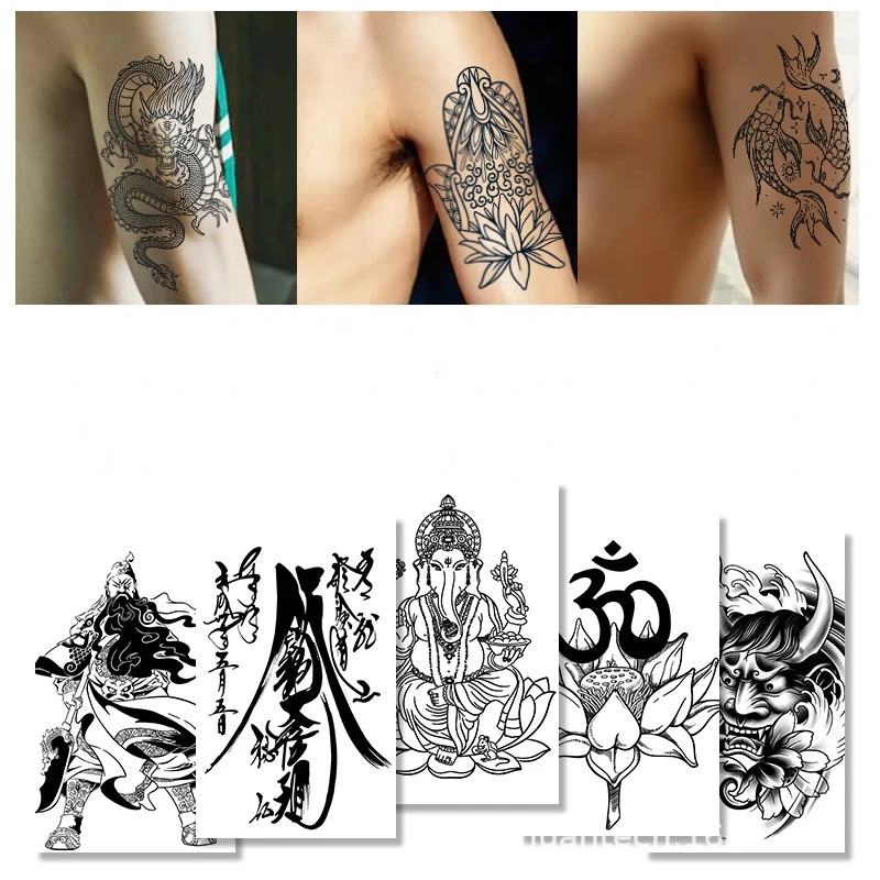 Temporary Tattoo Dragon Wolf Fox Buddha Prajna Word Character Waterproof Sticker Arm Body Decoration Body Art Fake Tattoo Decal
Temporary Tattoo Dragon Wolf Fox Buddha Prajna Word Character Waterproof Sticker Arm Body Decoration Body Art Fake Tattoo Decal
