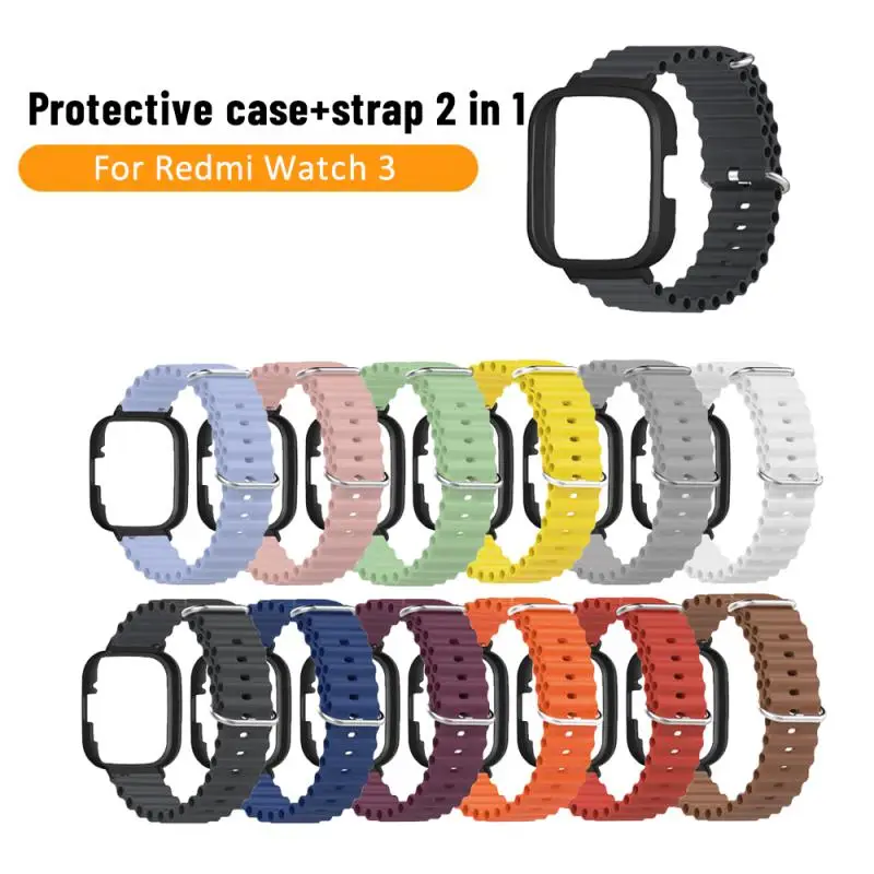 

For Redmi Watch 3 Ocean Strap Smartwatch Case Replacement Wristband Silicone Wristband Available In Multiple Colors