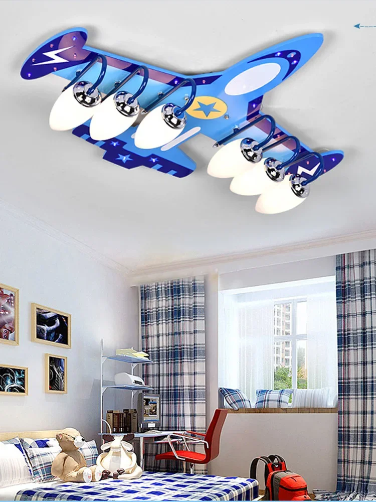 Full Spectrum Eye Protection Children's Lamps Creative Aircraft Lamp Bedroom Light Room Ceiling Lamp Boy Cartoon Lighting
Full Spectrum Eye Protection Children's Lamps Creative Aircraft Lamp Bedroom Light Room Ceiling Lamp Boy Cartoon Lighting