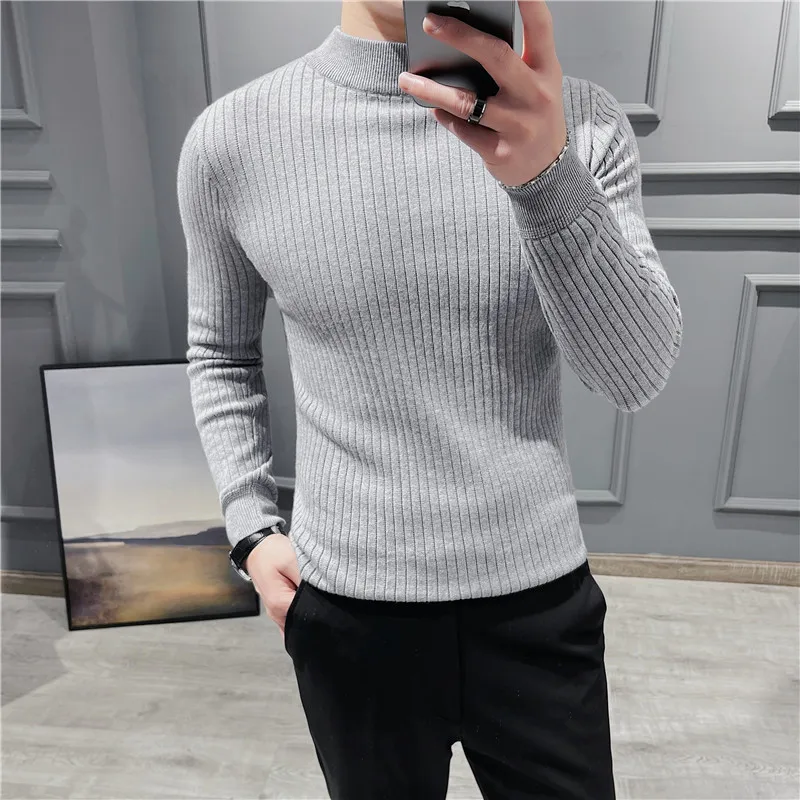 2022 Solid Color Half Turtleneck Sweater Men Long Sleeve Slim Fit Casual Knitted Pullovers Business Social Bottoming Shirt 4XL
2022 Solid Color Half Turtleneck Sweater Men Long Sleeve Slim Fit Casual Knitted Pullovers Business Social Bottoming Shirt 4XL