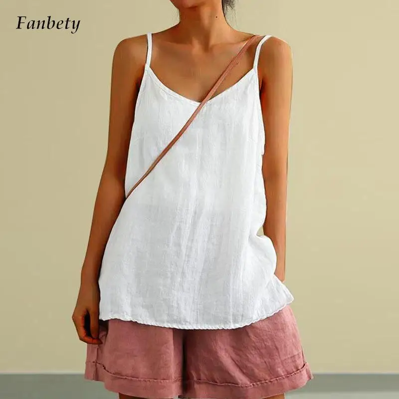 2022 Summer Cotton Linen Tank Tops Fashion Simple Loose Pullover Blouse Harajuku Women Elegant Sleeveless Solid Color Vest Blusa
2022 Summer Cotton Linen Tank Tops Fashion Simple Loose Pullover Blouse Harajuku Women Elegant Sleeveless Solid Color Vest Blusa