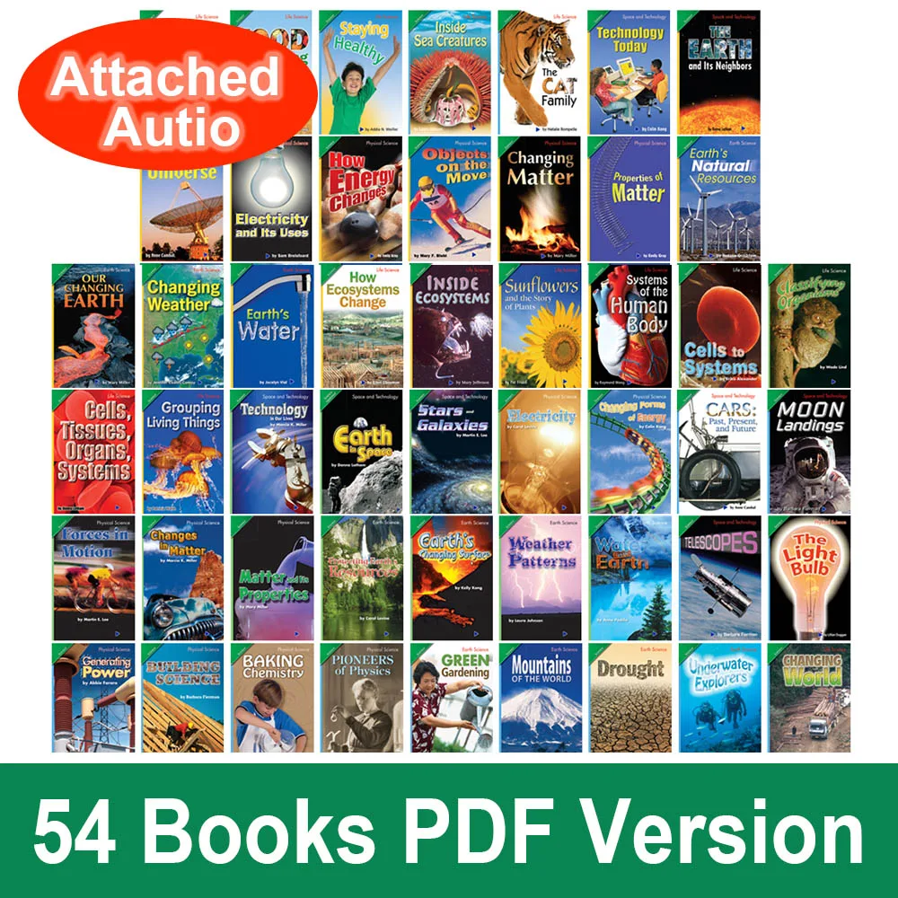 54 Books Grade 5 Earth Physical Life Science Series English Book Cognition Reading Books for Kids E-books PDF File
54 Books Grade 5 Earth Physical Life Science Series English Book Cognition Reading Books for Kids E-books PDF File