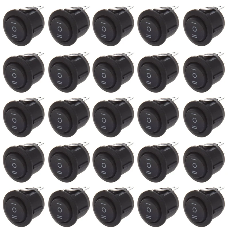 200 Pcs X ON/OFF/ON 3 Position SPDT Round Boat Rocker Switch 6A/250V 10A/125V AC
200 Pcs X ON/OFF/ON 3 Position SPDT Round Boat Rocker Switch 6A/250V 10A/125V AC