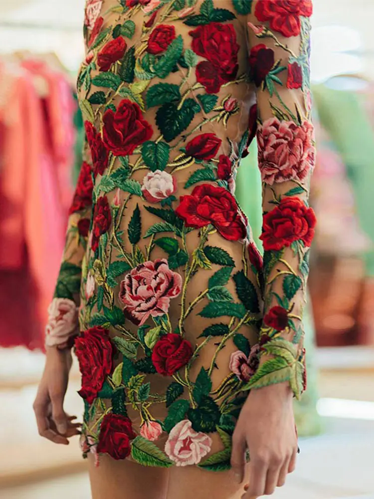 RDMQ 2023 Sexy Embroidered Lace Dresses Women Elegant Half High Collar Mini Dress Lady Wedding Party Club EveningBodycon Dress
RDMQ 2023 Sexy Embroidered Lace Dresses Women Elegant Half High Collar Mini Dress Lady Wedding Party Club EveningBodycon Dress