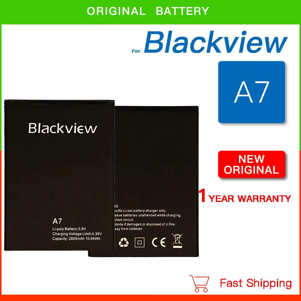 Оригинальный аккумулятор для Blackview A7 2800 мАч длительное время ожидания высокая