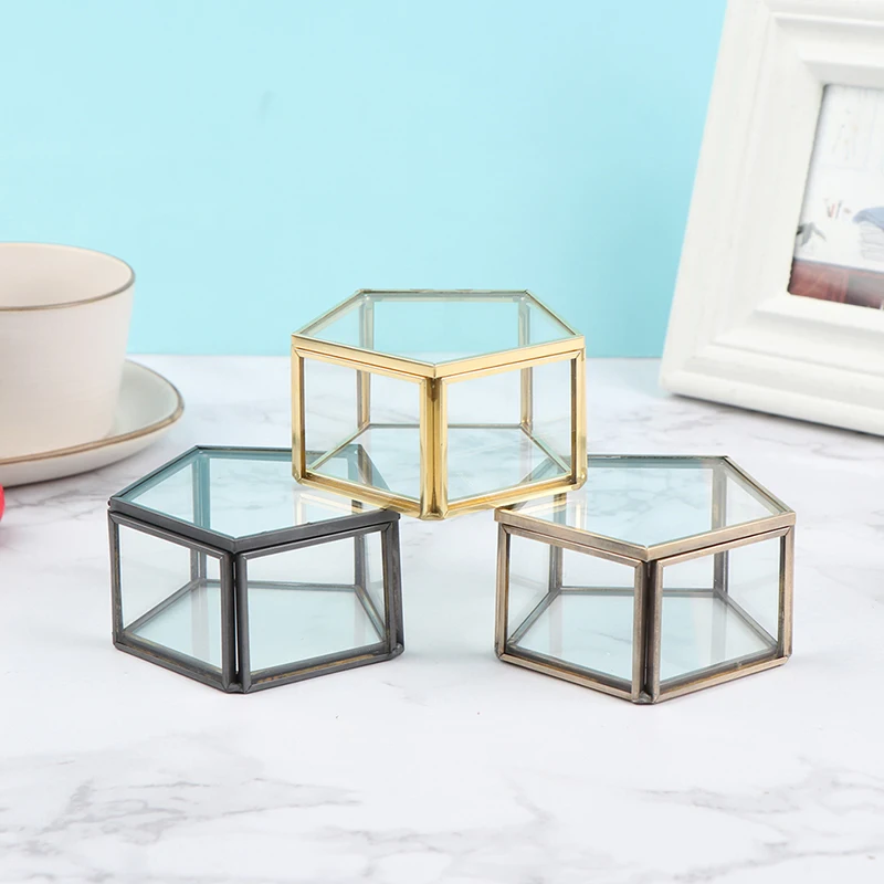 1Pc New High Quality Geometric Clear Glass Jewelry Box Jewelry Organizer Holder Ring Box Organizer 
1Pc New High Quality Geometric Clear Glass Jewelry Box Jewelry Organizer Holder Ring Box Organizer