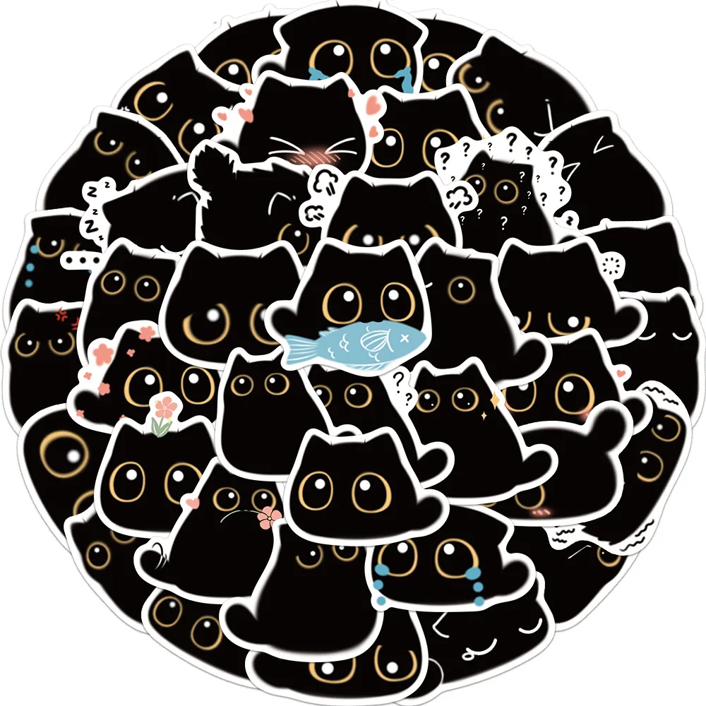 10/30/50PCS Cartoon Black Cat Stickers Scrapbook Phone Guitar Laptop Luggage Cool Waterproof Sticker Children Classic Toy 
10/30/50PCS Cartoon Black Cat Stickers Scrapbook Phone Guitar Laptop Luggage Cool Waterproof Sticker Children Classic Toy