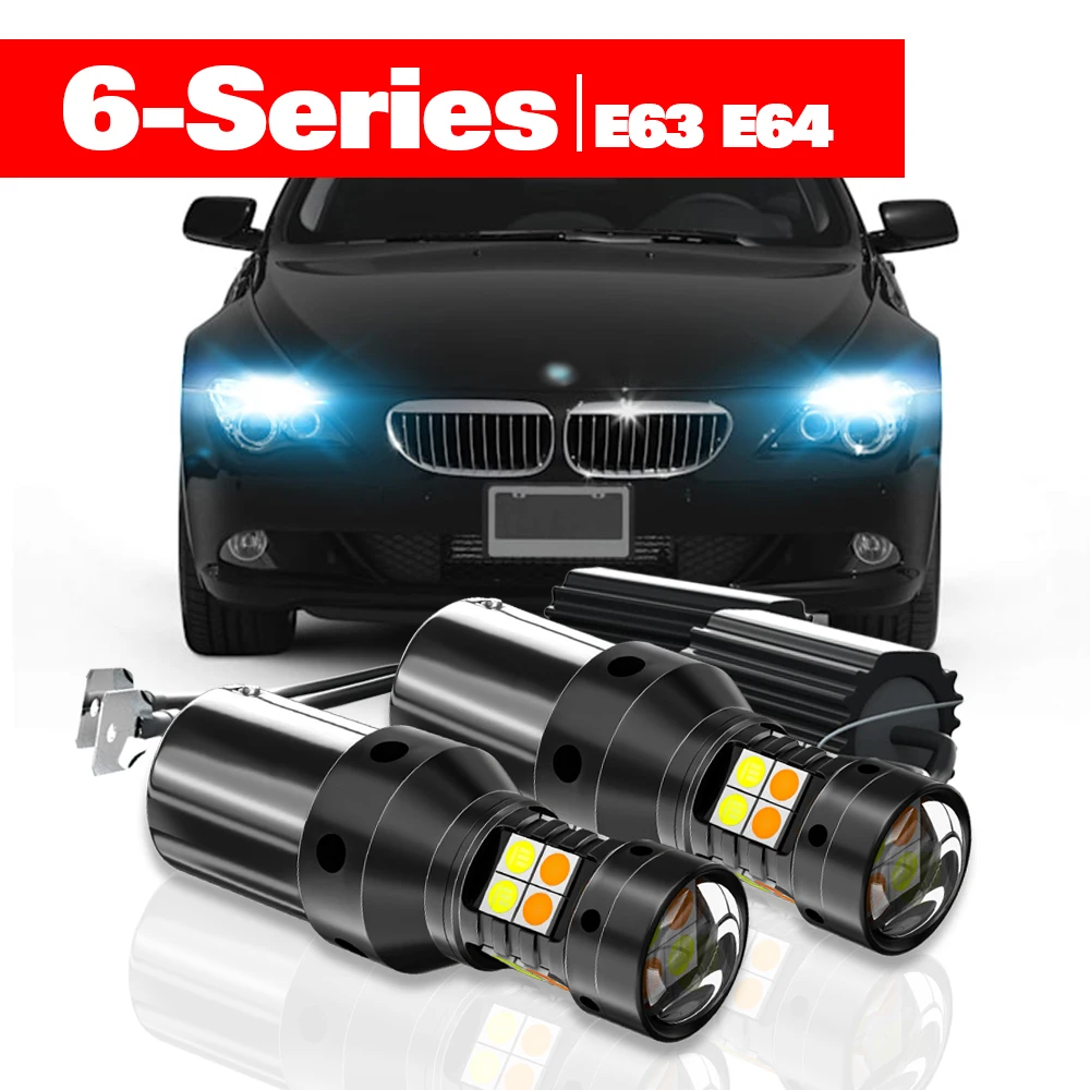 For BMW 6-Series E63 E64 Accessories 2pcs LED Dual Mode Turn Signal+Daytime Running Light DRL 2004 2005 2006 2007 2007 2008 2009
For BMW 6-Series E63 E64 Accessories 2pcs LED Dual Mode Turn Signal+Daytime Running Light DRL 2004 2005 2006 2007 2007 2008 2009