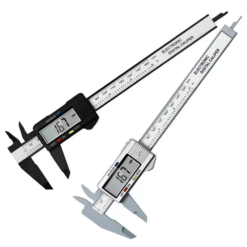 Digital Caliper 6 Inch Electronic Vernier Caliper 100mm Calliper Micrometer Digital Ruler Measuring Tool 150mm 0.1mm
Digital Caliper 6 Inch Electronic Vernier Caliper 100mm Calliper Micrometer Digital Ruler Measuring Tool 150mm 0.1mm