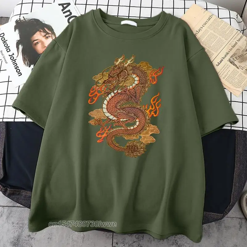 Golden Dragon Art Designer Men's Tshirt Simplicity Vintage T Shirt Cool T Shirts Creativity High Quality Mens Tee Shirt
Golden Dragon Art Designer Men's Tshirt Simplicity Vintage T Shirt Cool T Shirts Creativity High Quality Mens Tee Shirt