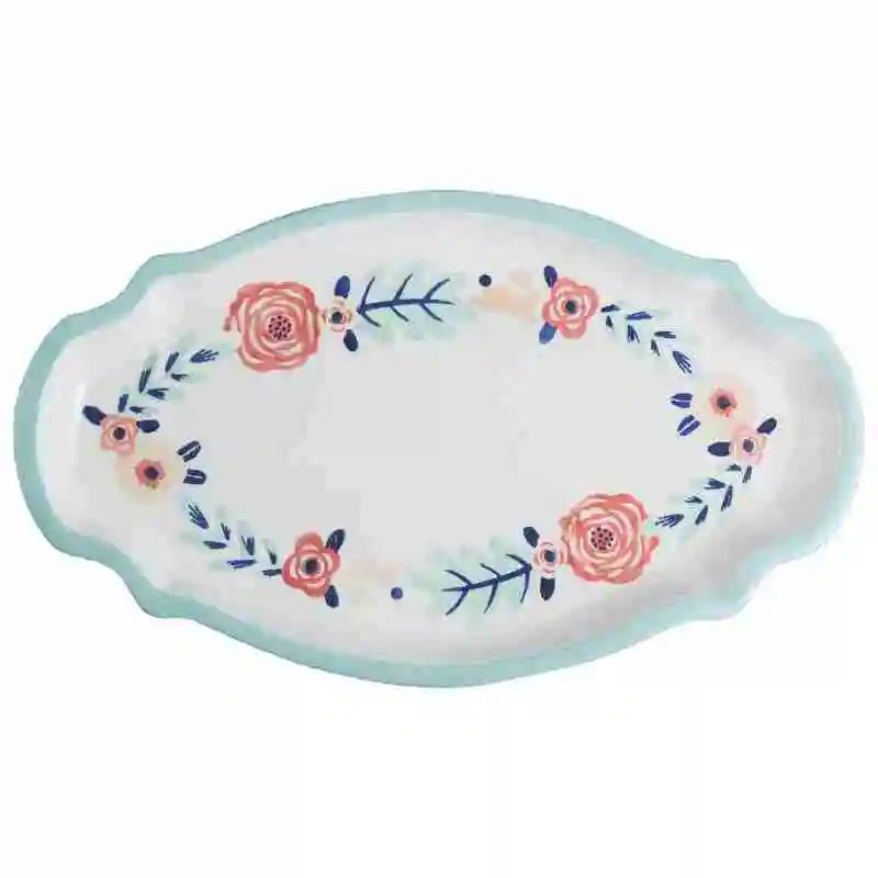 Ceramic Binaural Baking Pan Household Large Irregular Plate Dinner Plate Steamed Fish Plate Oven Microwave Oven Dedicated
Ceramic Binaural Baking Pan Household Large Irregular Plate Dinner Plate Steamed Fish Plate Oven Microwave Oven Dedicated