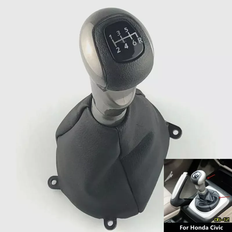 For Honda Civic DX EX LX Model 2006 2007 2008 2009 2010 2011 Car 5 6 Speed MT Gear Shift Knob Boot Cover Accessories
For Honda Civic DX EX LX Model 2006 2007 2008 2009 2010 2011 Car 5 6 Speed MT Gear Shift Knob Boot Cover Accessories