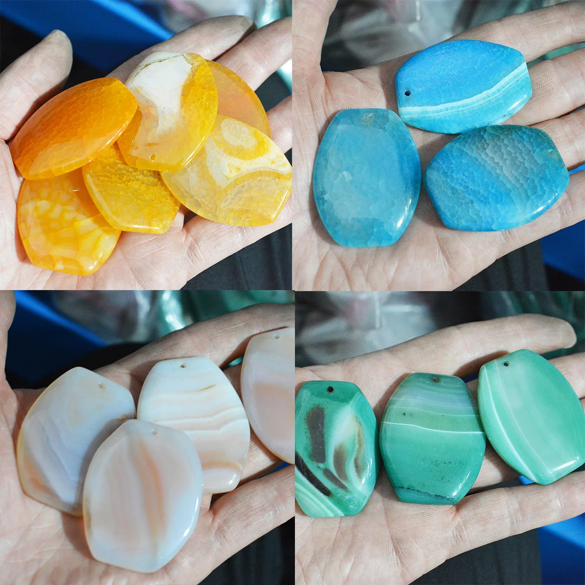 FLTMRH 1 шт. 47 мм x 3 4 мм Стандартные бусины из драгоценных камней, бусины с кабошоном, подходят для подвесок, колец, серег, ювелирных изделий «сделай сам»