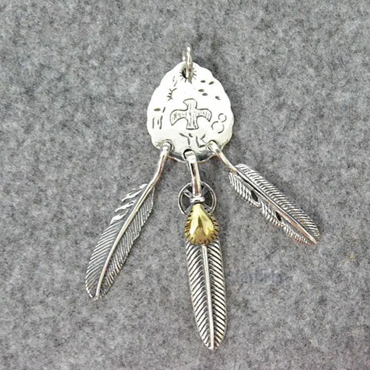 Takahashi Kagura Goro's Pure Handmade Sterling Silver Feather Pendant Diy Accessories Clavicle Necklace Pendant Men And Women
Takahashi Kagura Goro's Pure Handmade Sterling Silver Feather Pendant Diy Accessories Clavicle Necklace Pendant Men And Women