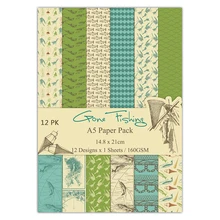 DIY 12 Sheets A5 Scrapbooking Material Hand Account Background Paper Fishing Football Album Scrapbook Papers