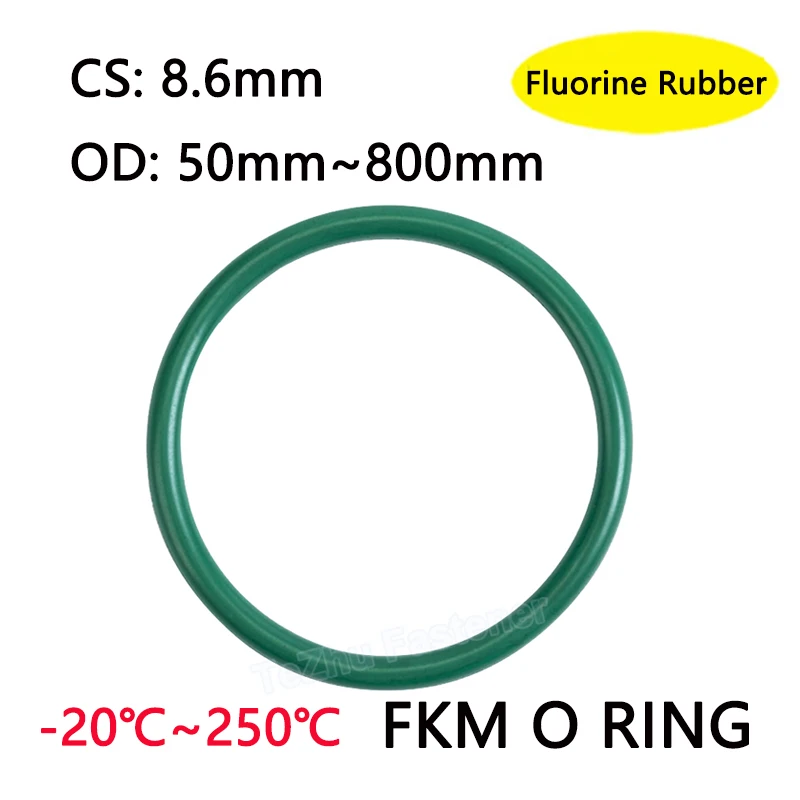 1pcs Green FKM Fluorine Rubber O Ring Oil Sealing Gasket Large CS 8.6mm OD 50mm-800mm O-Ring Acid and Alkali Resistant Washer
1pcs Green FKM Fluorine Rubber O Ring Oil Sealing Gasket Large CS 8.6mm OD 50mm-800mm O-Ring Acid and Alkali Resistant Washer