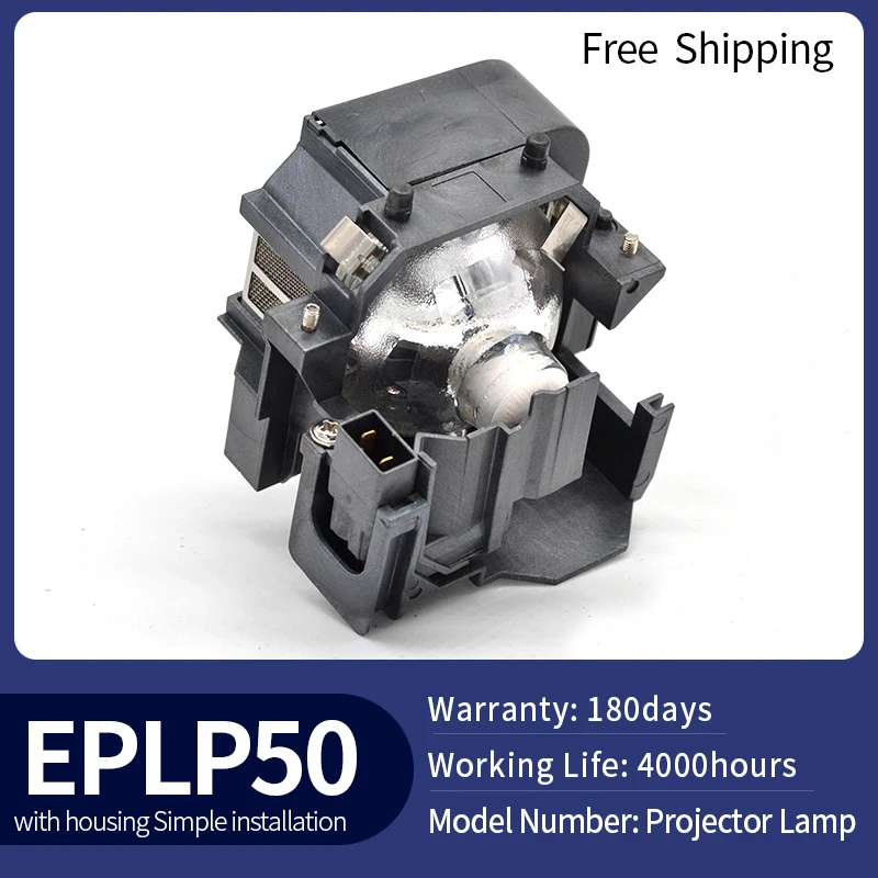 ELPLP50 / V13H010L50 Projector Lamp bulb with Lamp Holder for EB-824/EB-825/EB-826W/EB-84 Projectors
ELPLP50 / V13H010L50 Projector Lamp bulb with Lamp Holder for EB-824/EB-825/EB-826W/EB-84 Projectors
