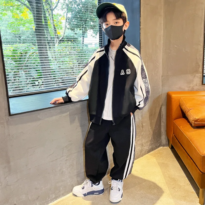 Boys' Clothes Sets Jacket +Pants 2PCS/Set Cotton 2023 Stripe Spring Autumn Suit Outfit Plus Size Children Clothing
Boys' Clothes Sets Jacket +Pants 2PCS/Set Cotton 2023 Stripe Spring Autumn Suit Outfit Plus Size Children Clothing