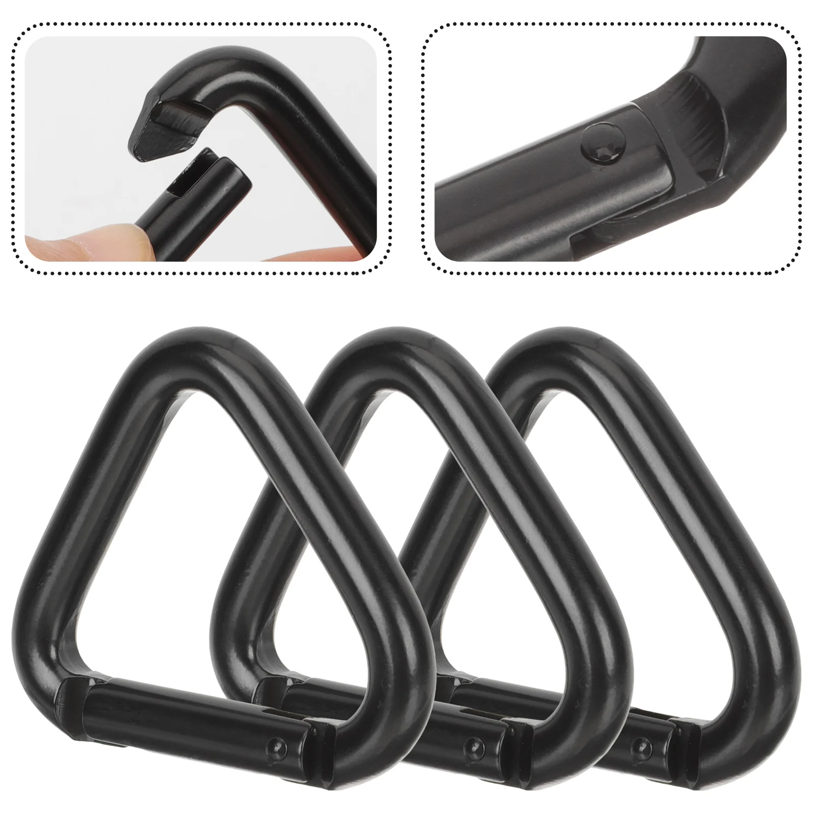 3Pcs Triangle Climbing Buckle Heavy Duty Carabiner Clip Climbing Buckle Metal Carabiner Clip
3Pcs Triangle Climbing Buckle Heavy Duty Carabiner Clip Climbing Buckle Metal Carabiner Clip