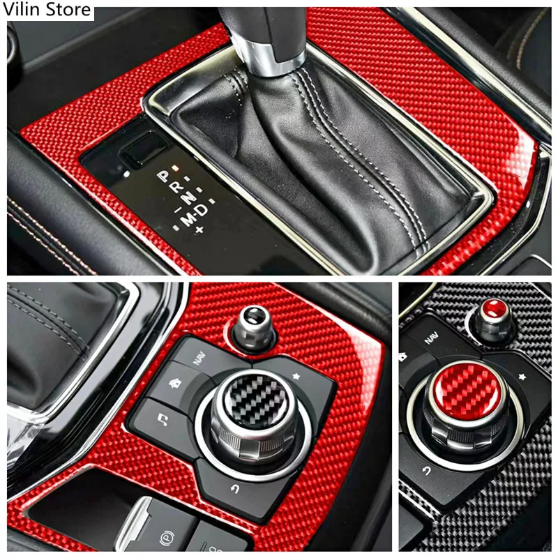 Red Carbon Fiber Stickers Car Gear Shift Panel Multimedia Knob Panel Cover Trim Strips For Mazda CX-5 Car Interior Accessories
Red Carbon Fiber Stickers Car Gear Shift Panel Multimedia Knob Panel Cover Trim Strips For Mazda CX-5 Car Interior Accessories
