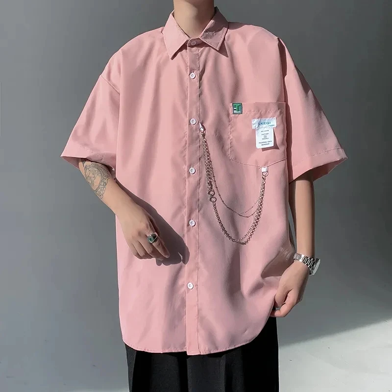 Spring Summer Men's Casual Loose Versatile Tops Coat Cool Boys Solid Vertical Soft Breathable Solid Short Sleeve T-Shirt Pocket
Spring Summer Men's Casual Loose Versatile Tops Coat Cool Boys Solid Vertical Soft Breathable Solid Short Sleeve T-Shirt Pocket