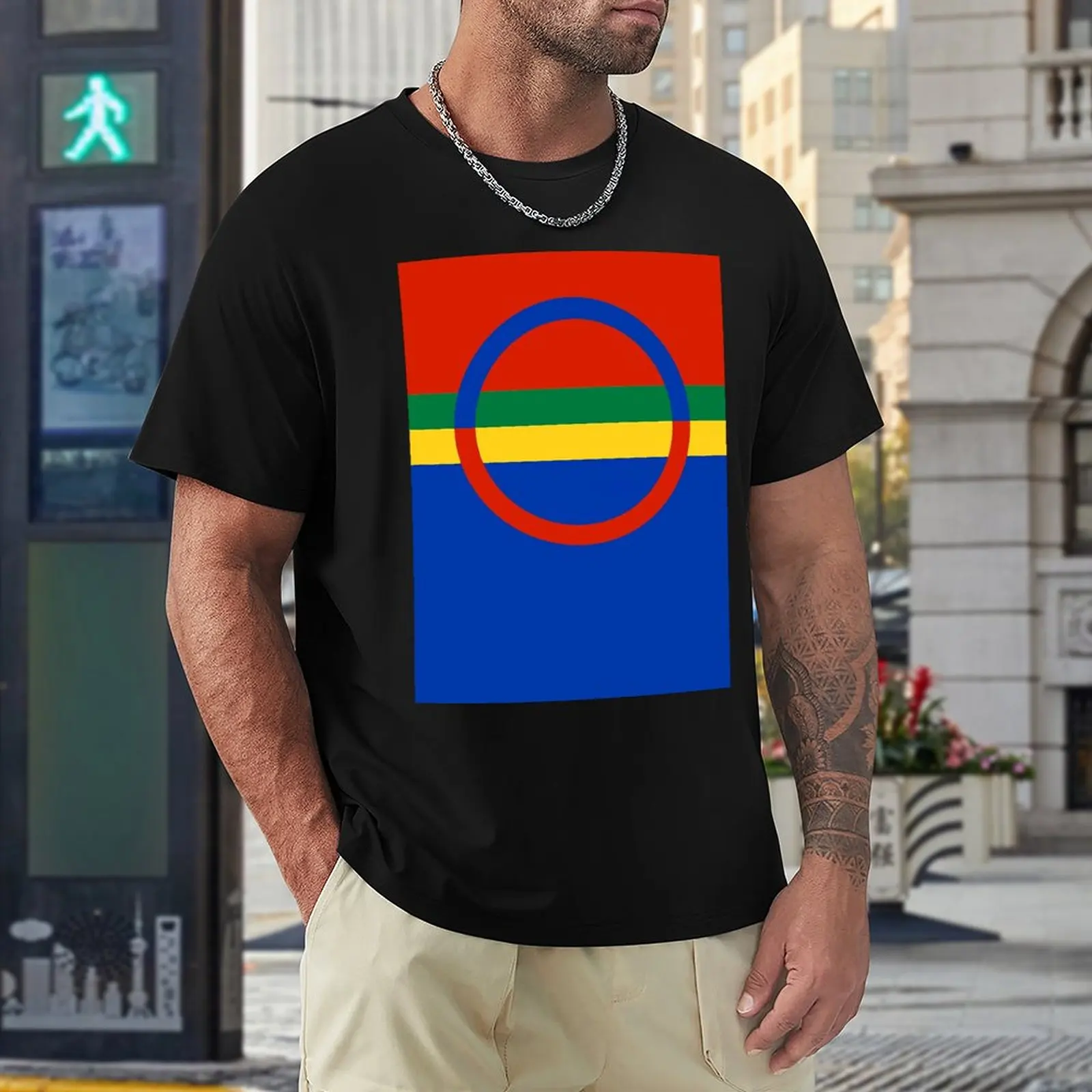 Tees Sami Flag Vertical Top Quality Leisure Eur Size High Quality 
Tees Sami Flag Vertical Top Quality Leisure Eur Size High Quality