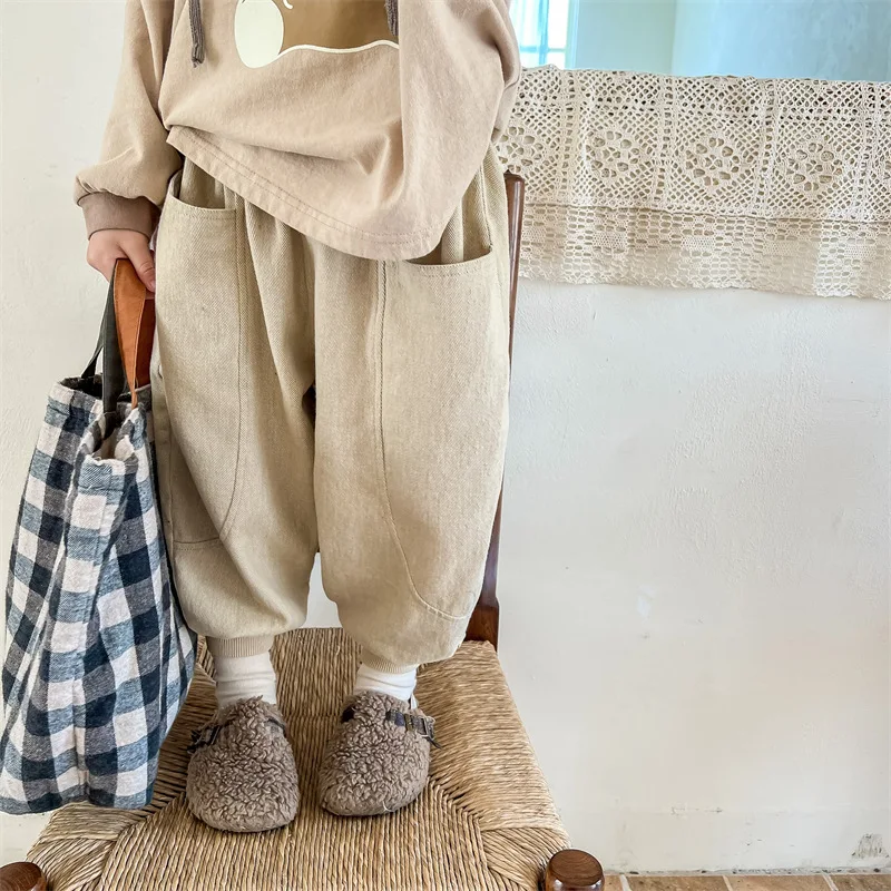 Girls Pants Fashion New Harem 2023 Autumn Boys Cotton Solid Kids Pants Clothes Loose Casual Loose Children Trousers
Girls Pants Fashion New Harem 2023 Autumn Boys Cotton Solid Kids Pants Clothes Loose Casual Loose Children Trousers