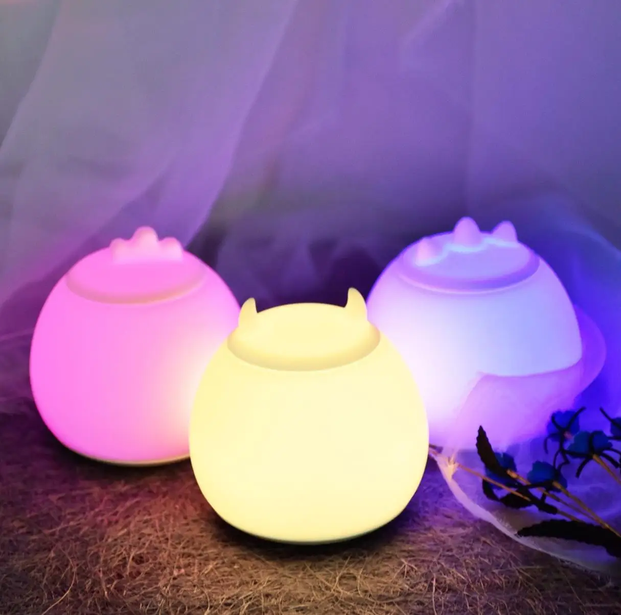 Cute Pet Patting Lamp LED Atmosphere Lamp USB Charging Color Silicone Night Light
Cute Pet Patting Lamp LED Atmosphere Lamp USB Charging Color Silicone Night Light
