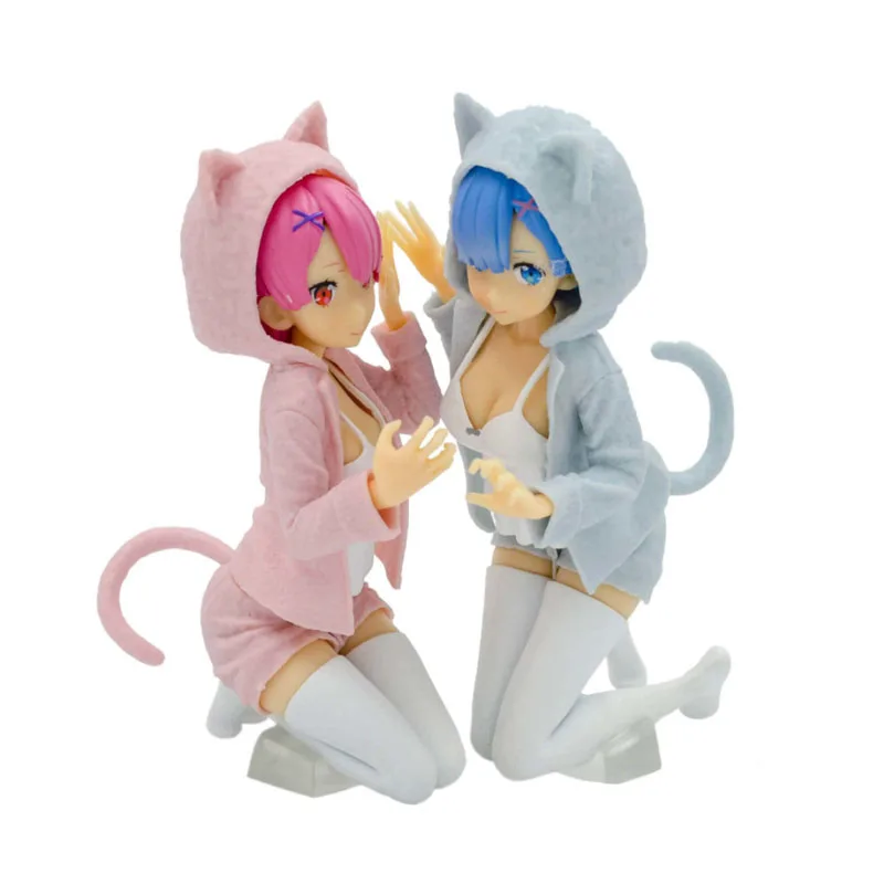 2pcs/set 13cm Re: life in a different world Cat girl Rem Figure Ram Action Figurines Nyanko model sexy Figura
2pcs/set 13cm Re: life in a different world Cat girl Rem Figure Ram Action Figurines Nyanko model sexy Figura