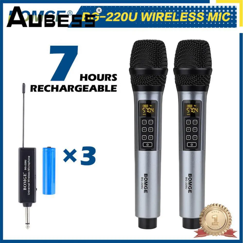 

Беспроводной микрофон, универсальный металлический прибор для снижения уровня шума, 2 канала, диапазон 50 м, без задержки, для небольшой речи/фото/уличного пения