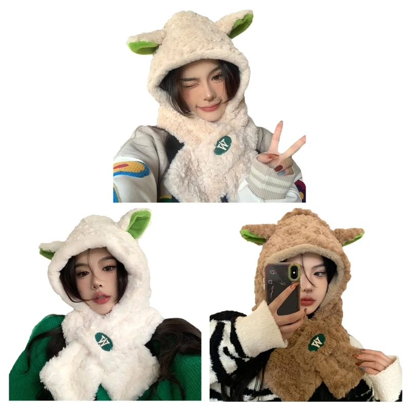 HXBA Teenager Plush Hat Scarf 2in1 Suits Autumn and Winter Cold Weather Warmth Suits
HXBA Teenager Plush Hat Scarf 2in1 Suits Autumn and Winter Cold Weather Warmth Suits