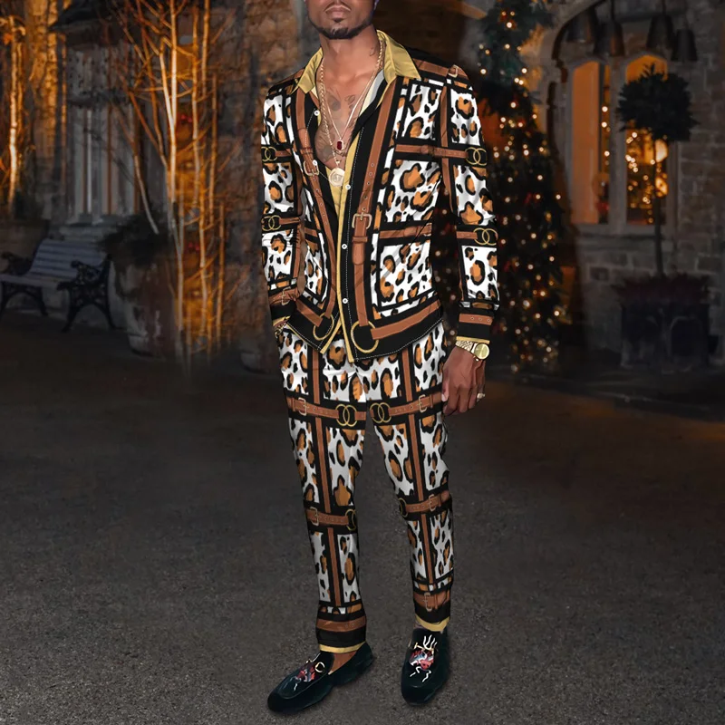 New Spring And Autumn 3D Digital Printing Pattern Ethnic Element Series Men's Casual Loose Personality Long Sleeve Shirt Trouser
New Spring And Autumn 3D Digital Printing Pattern Ethnic Element Series Men's Casual Loose Personality Long Sleeve Shirt Trouser