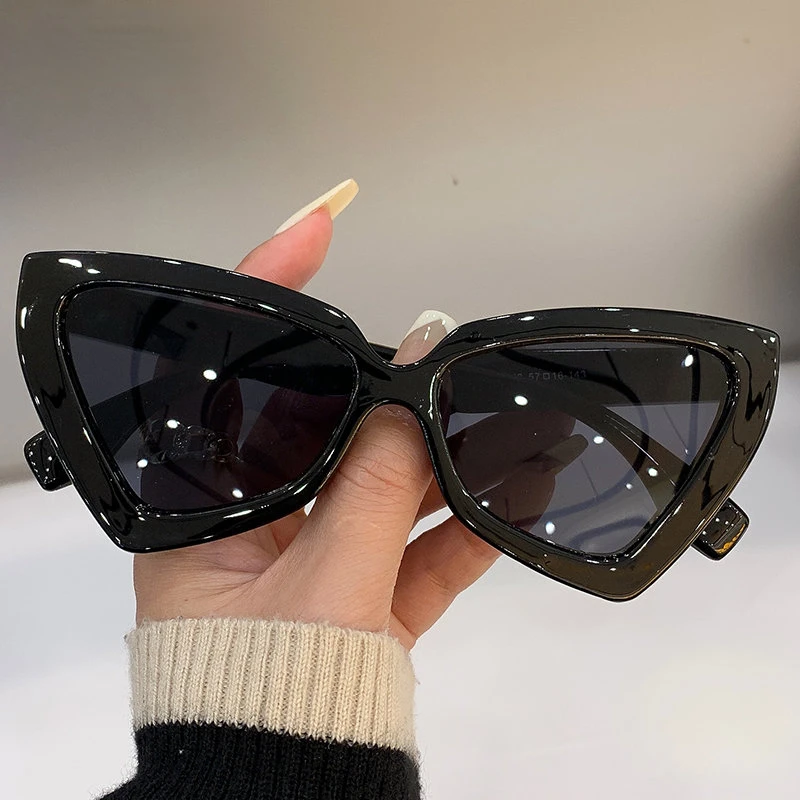 

Очки солнцезащитные женские «кошачий глаз», Модные Винтажные Роскошные брендовые дизайнерские популярные солнечные очки для путешествий